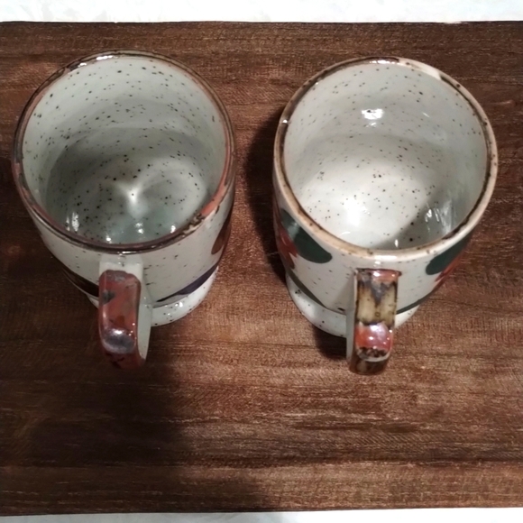 Vintage Otagiri Speckled Stoneware Mugs 2 - Picture 5 of 5